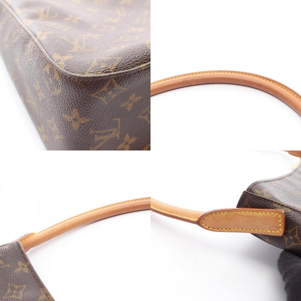 Louis Vuitton Looping Shoulder Bag Canvas Leather Monogram Brown - Picture 8 of 9